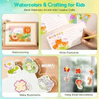 Jarmelo Watercolor Painting Book - Whimsical Pet Paradise — product thumbnail for children creative art and education