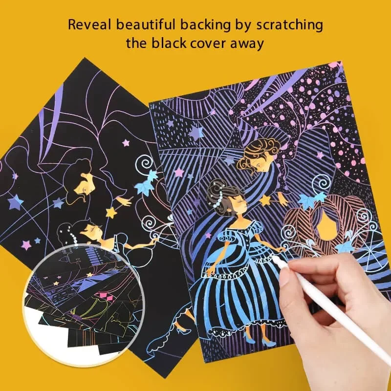 Jarmelo Scratch Cards Set — children art supplies product image for children creative art and education