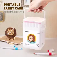 Jarmelo Washable Dual Tip Markers (Chisel and Brush Tip) — product thumbnail for children creative art and education