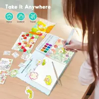 Jarmelo Watercolor Painting Book - Whimsical Pet Paradise — product thumbnail for children creative art and education