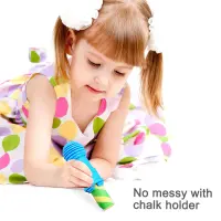 Jarmelo Washable Sidewalk Chalk - 24 Colors Kit with 2 Holders — product thumbnail for children creative art and education