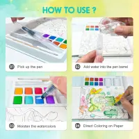 Jarmelo Watercolor Painting Book - Whimsical Pet Paradise — product thumbnail for children creative art and education