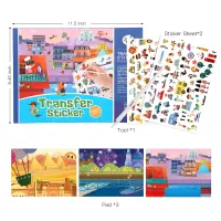 Jarmelo Transfer Sticker Scenes Pads — product thumbnail for children creative art and education