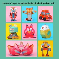 Jarmelo 3D Paper Model — product thumbnail for children creative art and education