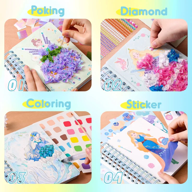 Jarmelo Fashion Design Drawing Book-Magic Princesses — children art supplies product image for children creative art and education