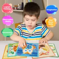 Jarmelo Mosaic Sticker Art - Animal Homeland — product thumbnail for children creative art and education