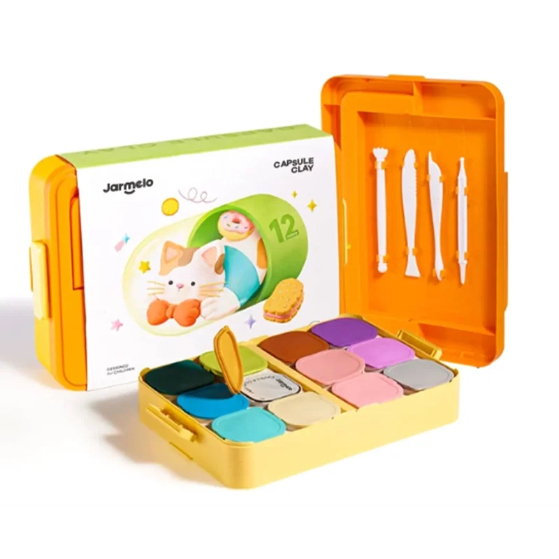 Jarmelo Play Clay Box -12 Colors — children art supplies product image for children creative art and education