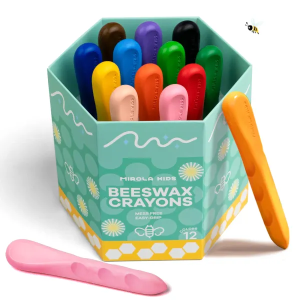 Mess Free EASY-Grip Beeswax Crayons