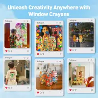 Jarmelo Silky Window Crayons — product thumbnail for children creative art and education