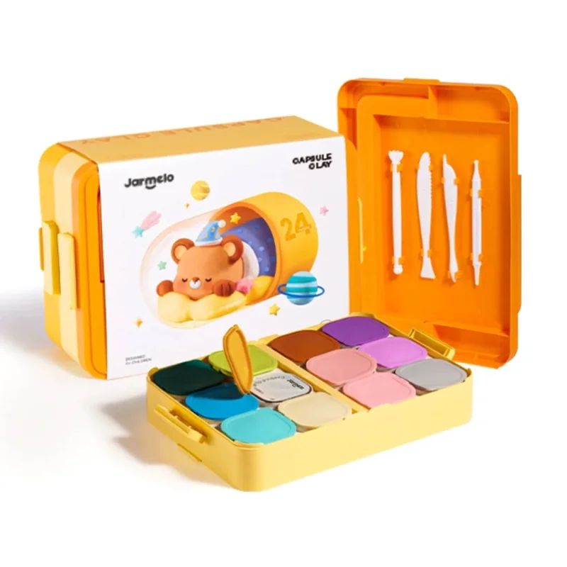 Jarmelo Play Clay Box -24 Colors — children art supplies product image for children creative art and education