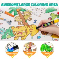 Jarmelo Sticky Coloring Poster — product thumbnail for children creative art and education