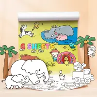 Jarmelo Sticky Coloring Poster — product thumbnail for children creative art and education