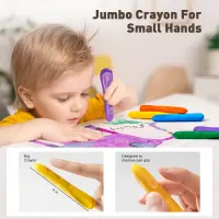 Jarmelo Mess Free EASY-Grip Beeswax Crayons — product thumbnail for children creative art and education