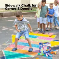 Jarmelo Rainbow Wow Sidewalk Chalk-36 Colors — product thumbnail for children creative art and education