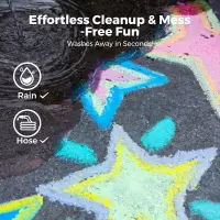 Jarmelo Rainbow Wow Sidewalk Chalk-36 Colors — product thumbnail for children creative art and education
