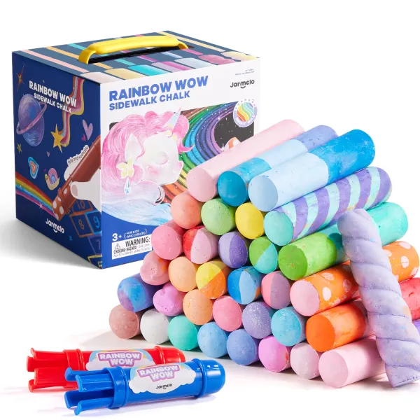 Rainbow Wow Sidewalk Chalk-36 Colors