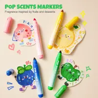 Jarmelo Pop Scents Markers-12Colors — product thumbnail for children creative art and education