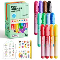 Jarmelo Pop Scents Markers-12Colors — product thumbnail for children creative art and education