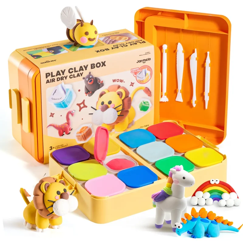 Jarmelo PLAY CLAY BOX – Air Dry Clay — children art supplies product image for children creative art and education