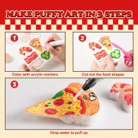 Jarmelo Magic Puffy Paint Pizza Kit — product thumbnail for children creative art and education