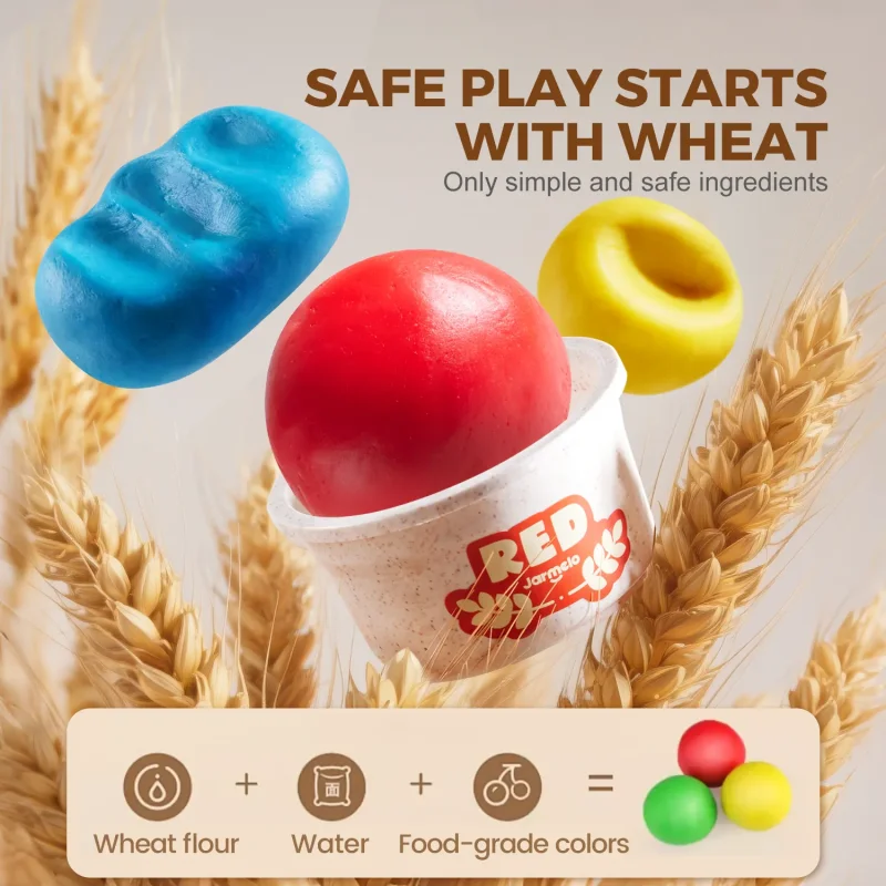 Jarmelo Wheat Modeling Dough — children art supplies product image for children creative art and education