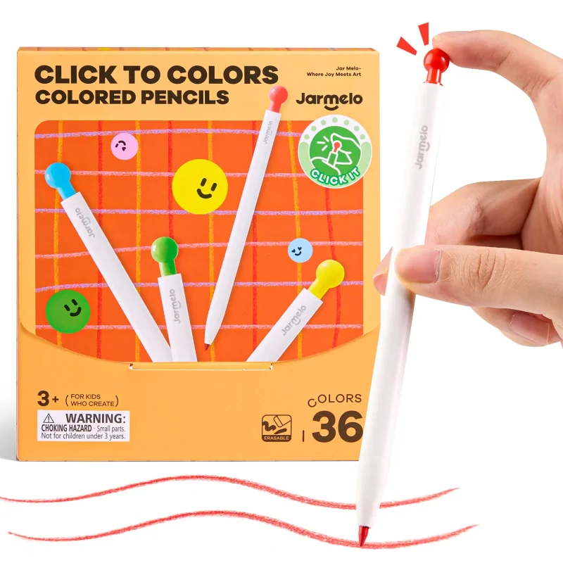 Jarmelo Mechanical Colored Pencils-36 Colors — children art supplies product image for children creative art and education