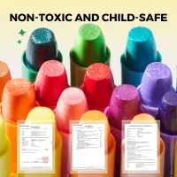 Jarmelo Glitter Crayons-24 Colors — product thumbnail for children creative art and education