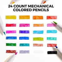 Jarmelo Mechanical Colored Pencils-24 Colors — product thumbnail for children creative art and education
