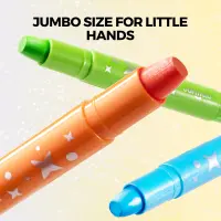 Jarmelo Glitter Crayons-12 Colors — product thumbnail for children creative art and education