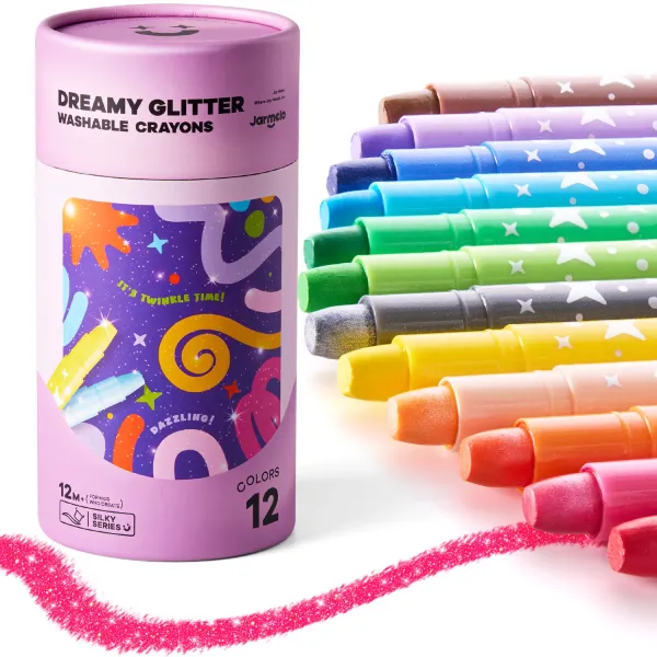 Glitter Crayons-12 Colors