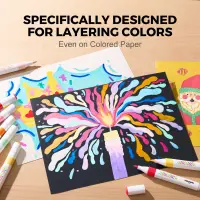 Jarmelo Washable Layered Markers-12 Colors — product thumbnail for children creative art and education