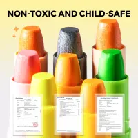Jarmelo Glitter Crayons-12 Colors — product thumbnail for children creative art and education
