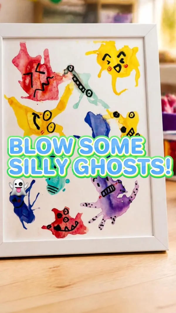 Thumbnail for the Let’S Blow Some Ghosts! creative art video