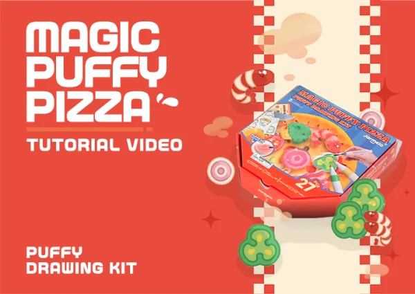 Magic Puffy Pizza-Puffy Drawing Kit