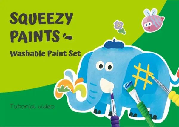 Squeezy Paints Washable Paint Set